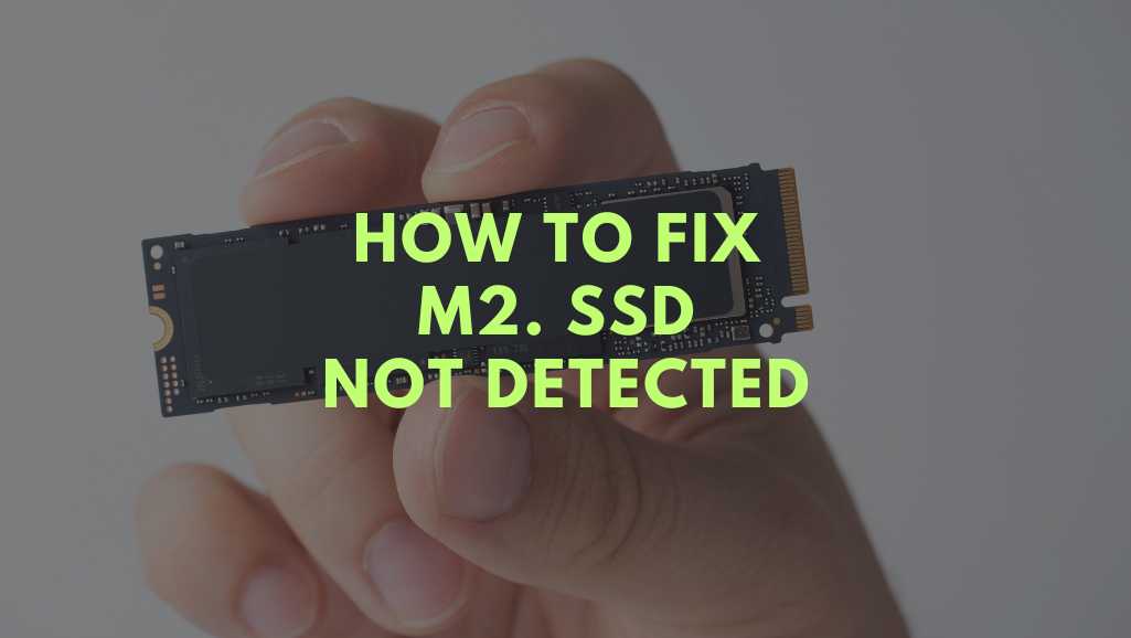 How To Fix M.2 NVMe SSD Not Detected: Ultimate Computer Repair Singapore