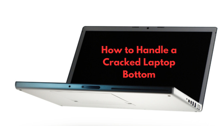 cracked laptop bottom