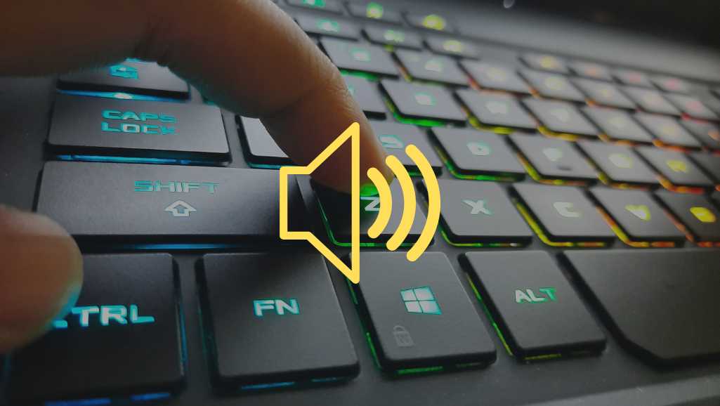 turn on laptop keybaord sound