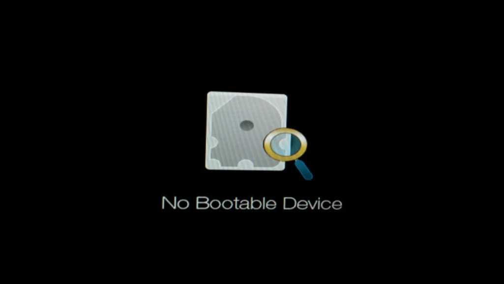 no bootable device